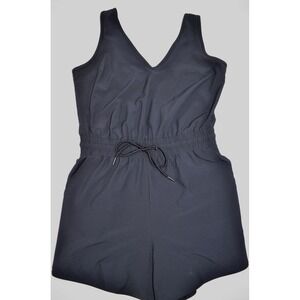 Abercrombie & Fitch Navy V‑Neck Romper